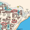 UCSB campus map - detailed Harold Frank Hall area