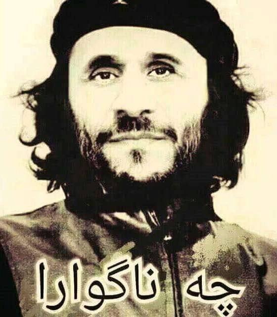 Former Iranian President Mahmoud Ahmadinejad depicted as Che Guevara