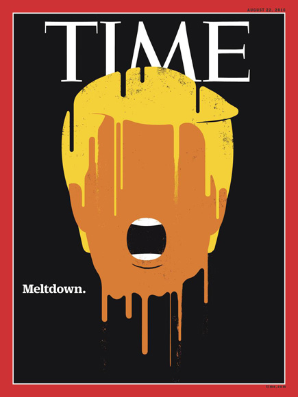 Time magazine cover image, depicting Donald Trump's meltdown
