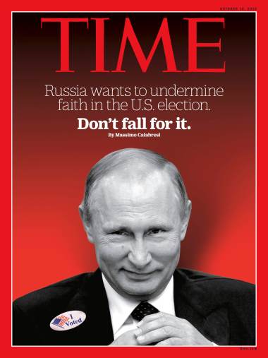 Cover of Time magazine, issue of October 10, 2016