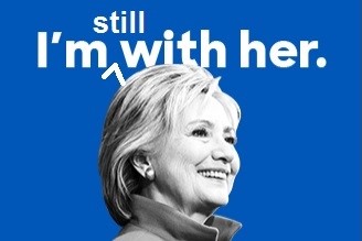 'I'm still with her' poster