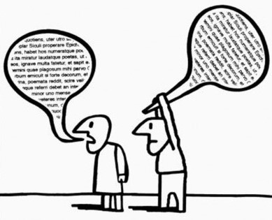 Cartoon illustrating abusive language
