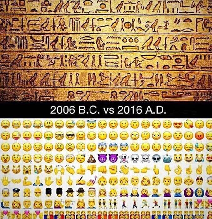 Image: Emticons are taking us back to the age of Hieroglyphs