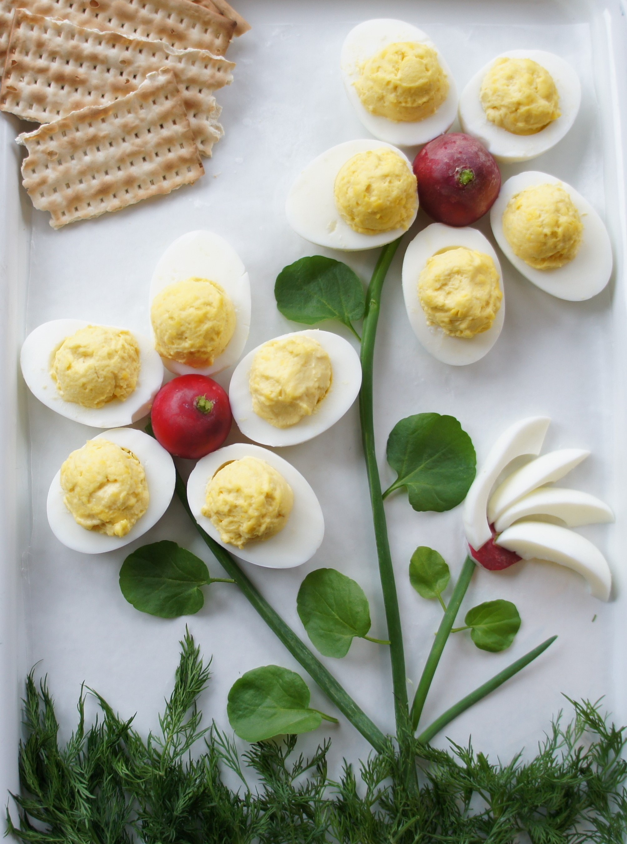 Passover egg-flowers