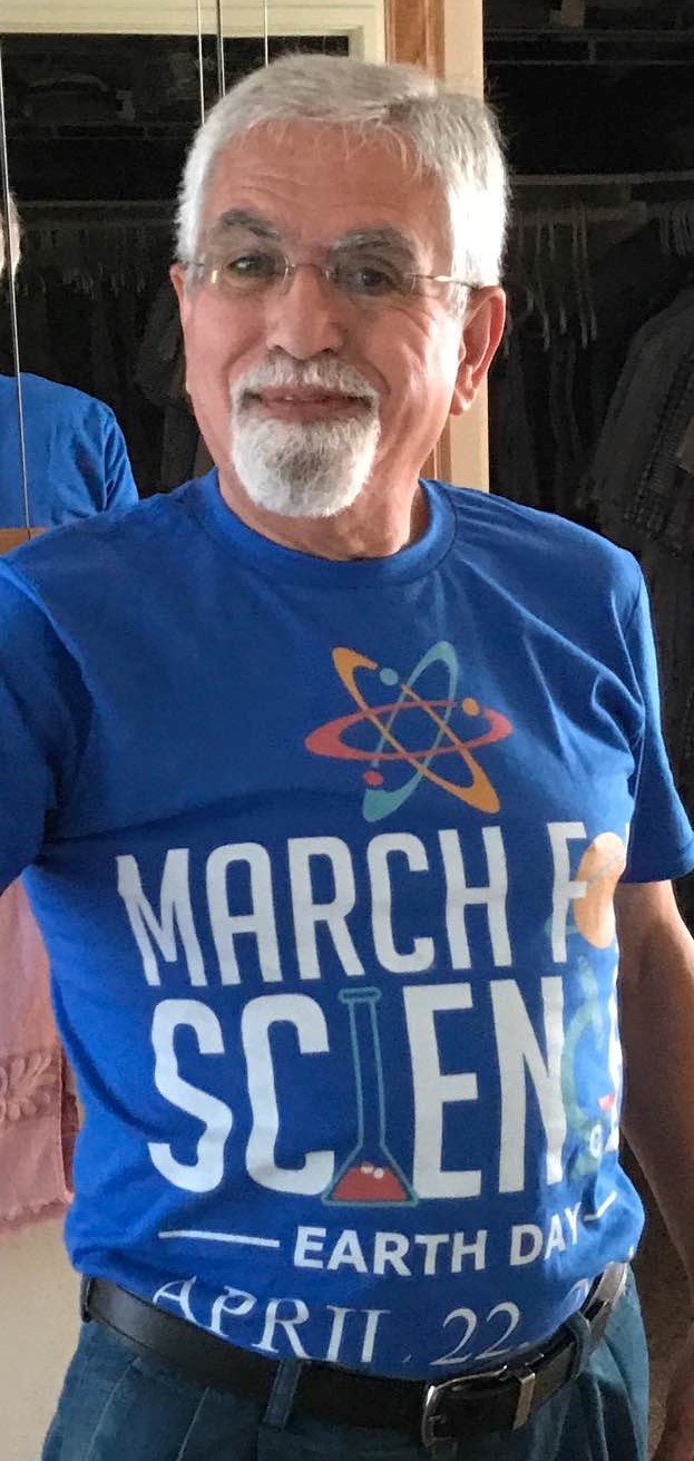 Getting ready for the March for Science, wearing my special T-shirt