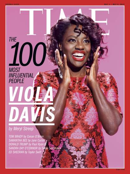 Cover image of Time magazine for its issue featuring 'The 100 Most-Infulential People'