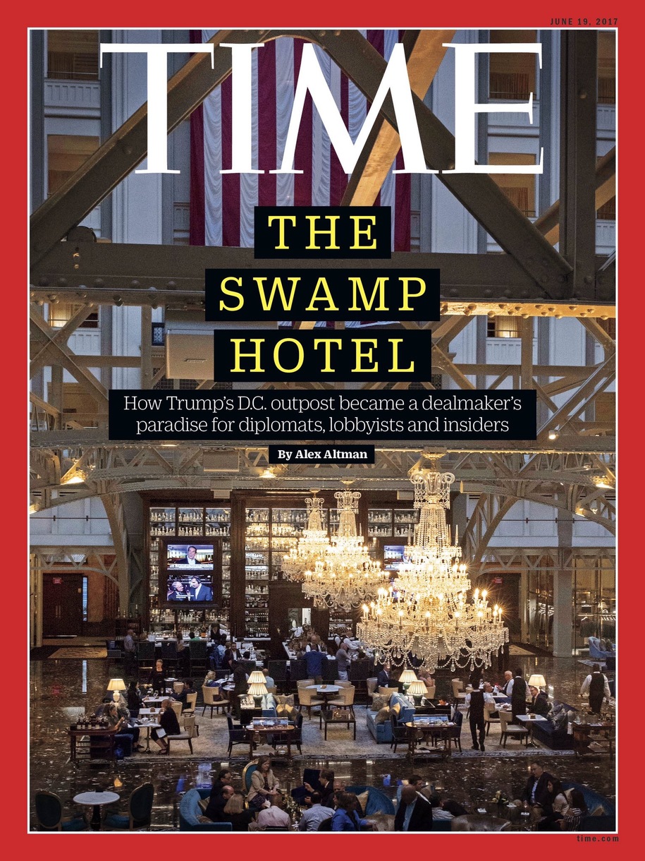 Time magazine cover story about Trump International Hotel in DC