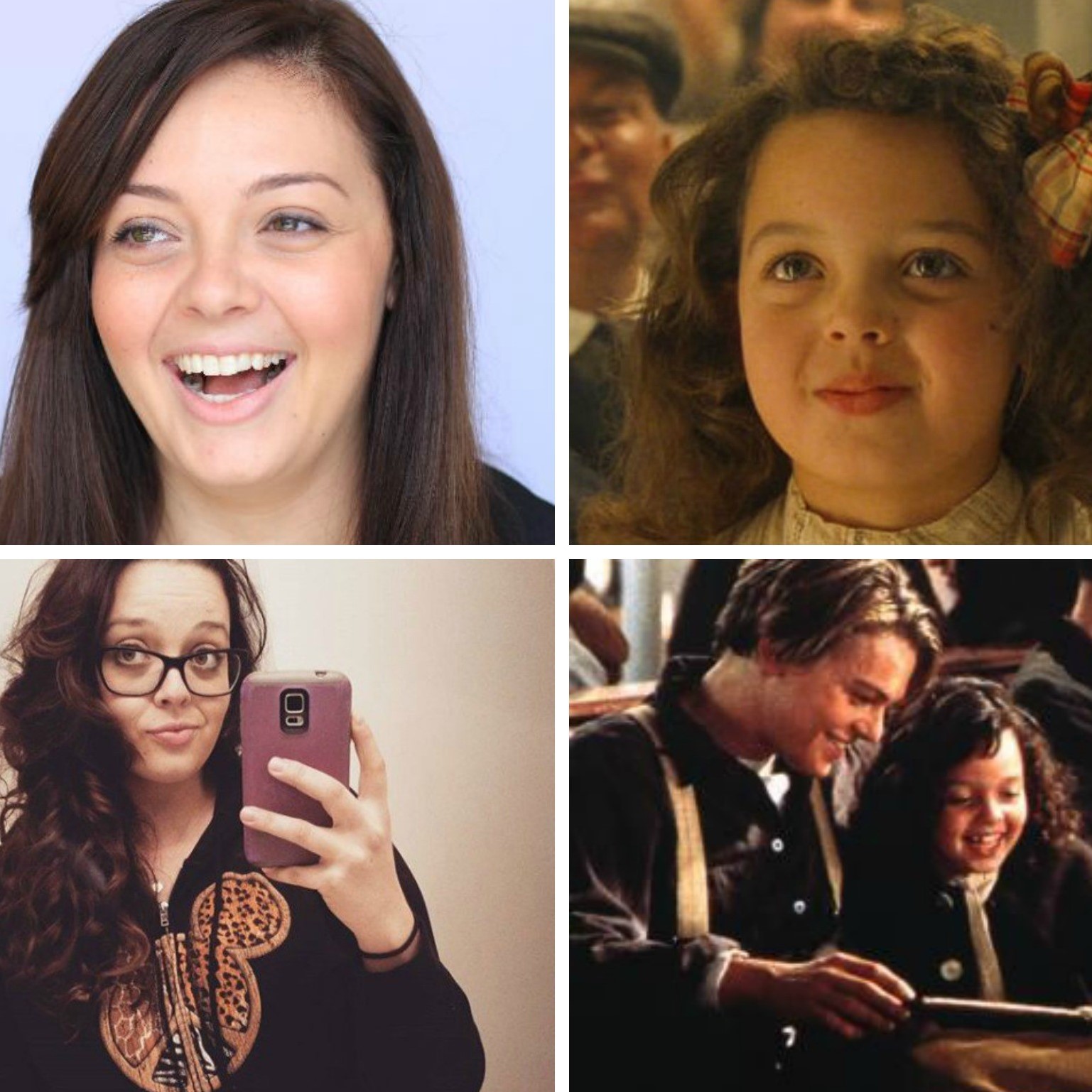 The little girl in the movie 'Titanic,' then and now