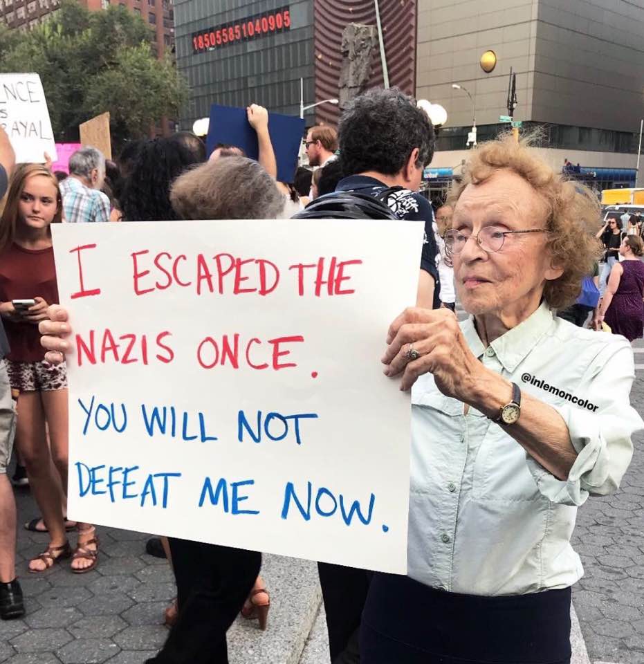 Anti-nazi protester who escaped the Nazis once