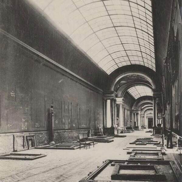 Grande Galerie of Louvre Museum, abandoned during World War II