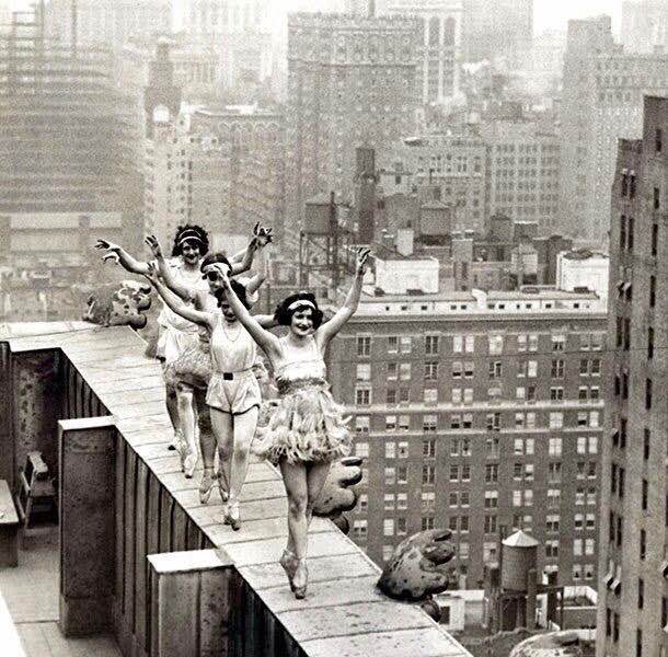 Ballerinas over New York City, 1925