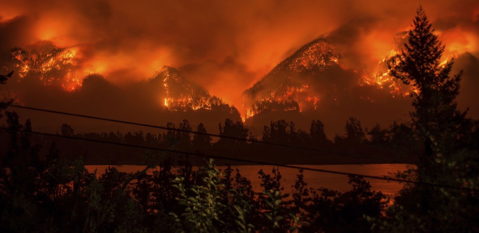 Washington State's Columbia River Gorge fire