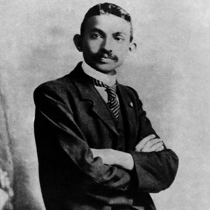 Mahatma Gandhi as a young lawyer, India, 1893