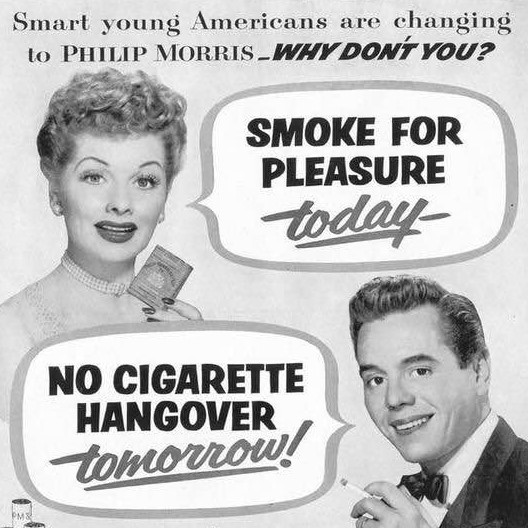 Ad for Philip Morris cigarettes, 1952