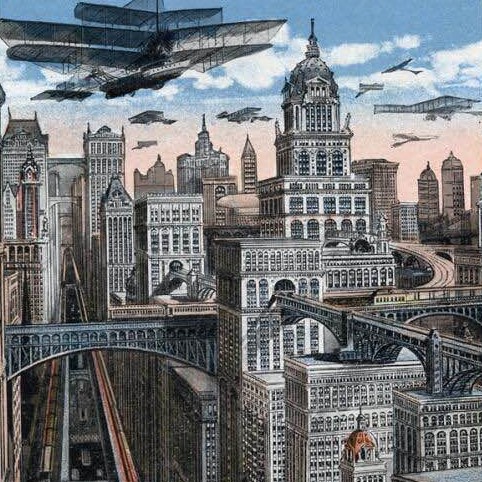 Future NYC, as imagined in the early 1900s