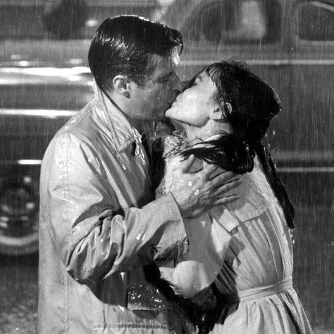 Iconic movie kiss from 'Breakfast at Tiffany's.'