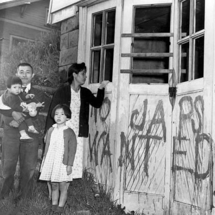 A Japanese-American family returning home from an internment camp in Idaho