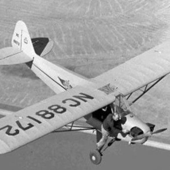 Pilot restarting a stalled propeller in flight, 1960s