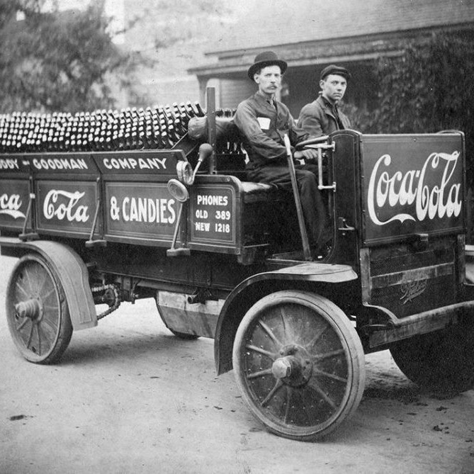 Coca Cola delivery truck, 1909