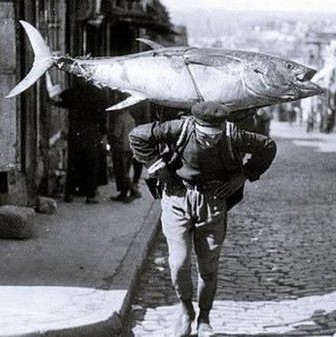 A fisherman in Istanbul, 1930