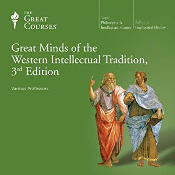 Cover image for the audiobook course 'Great Minds of the Western Intellectual Tradition'