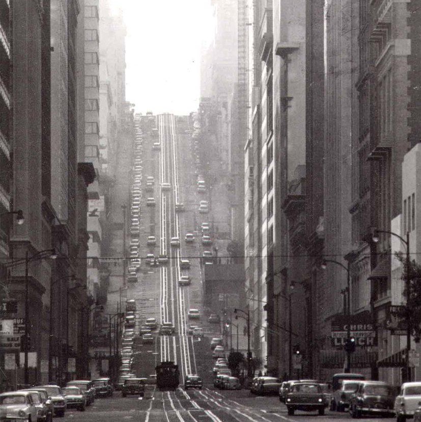 Street in San Francisco, California, 1964.