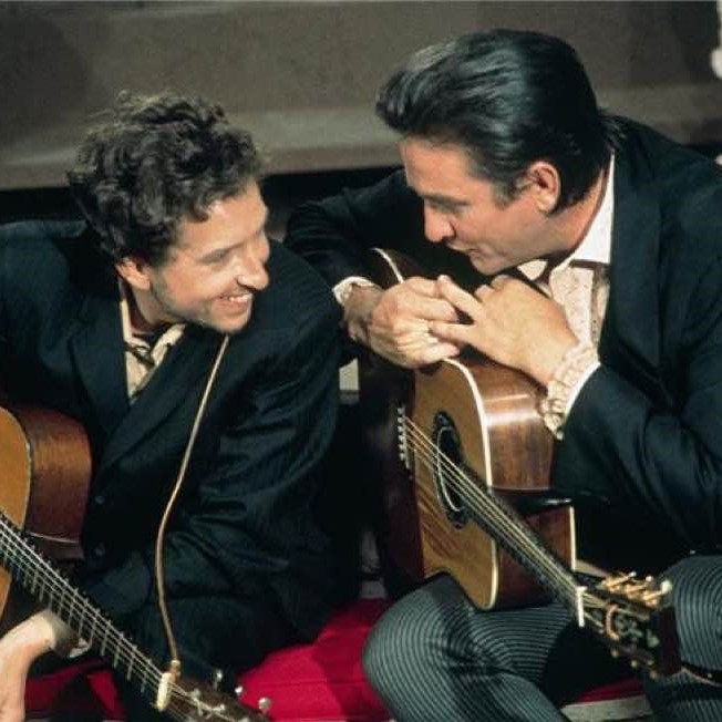 Bob Dylan and Johnny Cash, Los Angeles, 1969