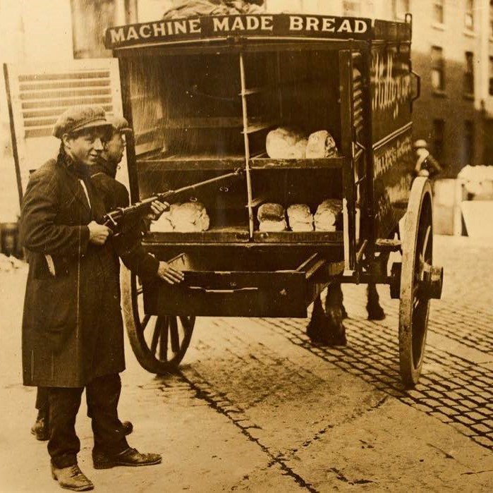 Delivering bread in the Irish Civil War, 1920s
