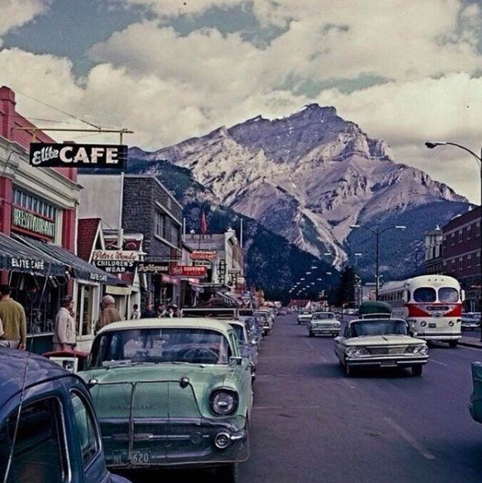 Banff, Alberta, Canada, 1962 (photo by Walter Reed)