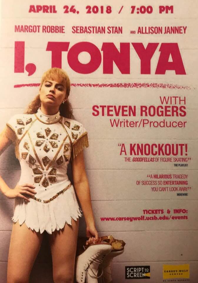 Flyer for the screening of 'I, Tonya' at UCSB