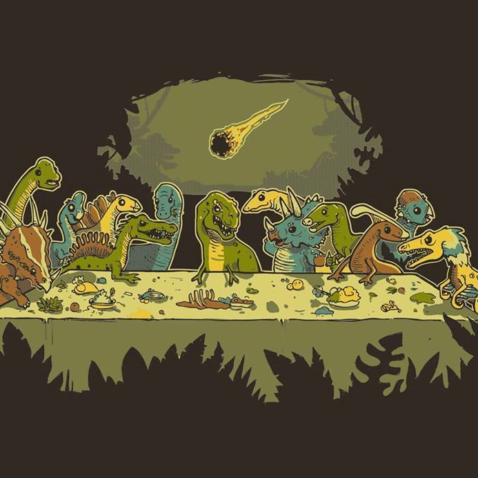 Cartoon: The dinosaurs' last supper