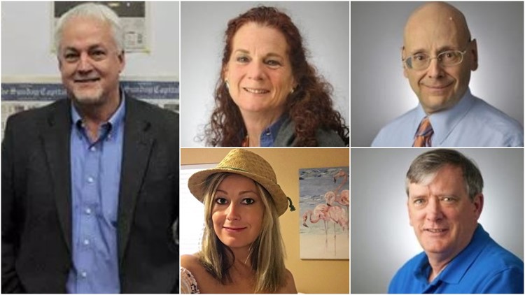 Five victims of the 2018/06/28 mass shooting at 'Capital Gazette'