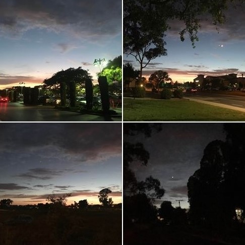 Four photos from my evening walk, today
