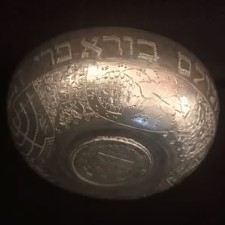 Jewish blessing on a silver bowl from Iran (ca. 1918)