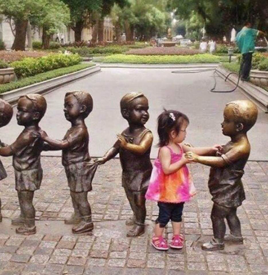 A wonderful work of art that invites children to interact with it