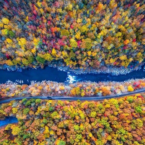 Above Valley Falls, West Virginia.