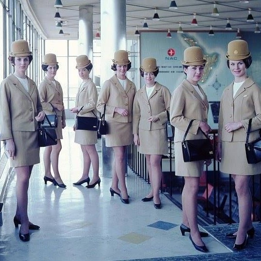 Flight attendants, 1960s