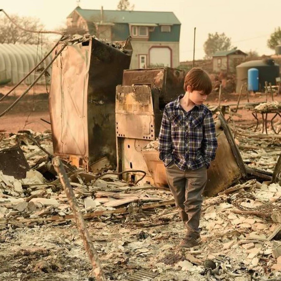 Example of devastation from California wildfires