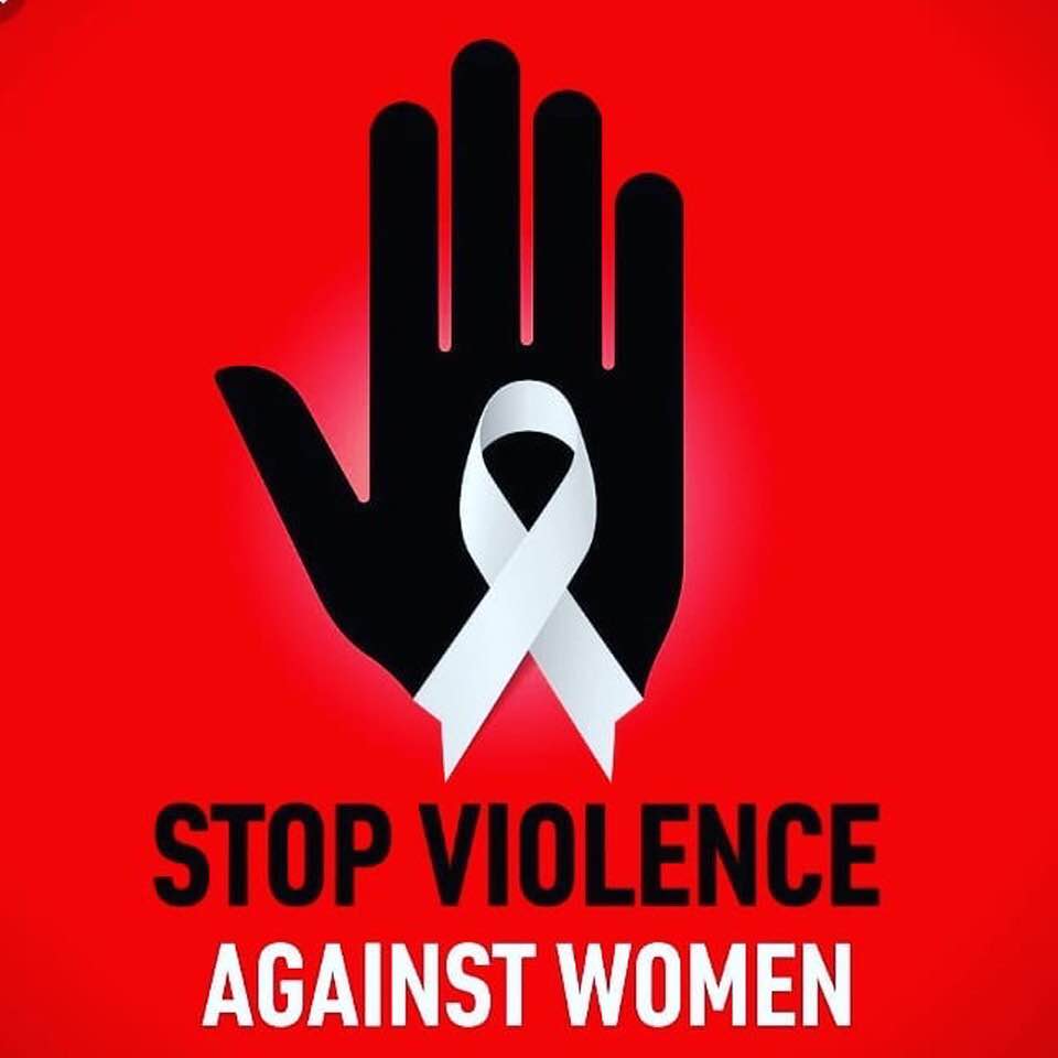 Poster: Stop violence against women!