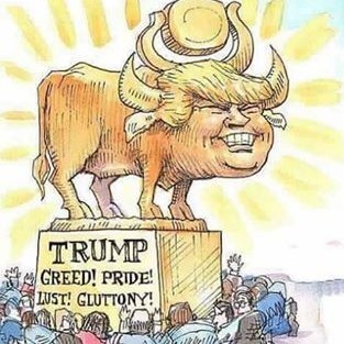 Trump and evangelicals: Strange bedfellows (cartoon)