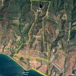 Las Veras Ranch gifted to UCSB: Map