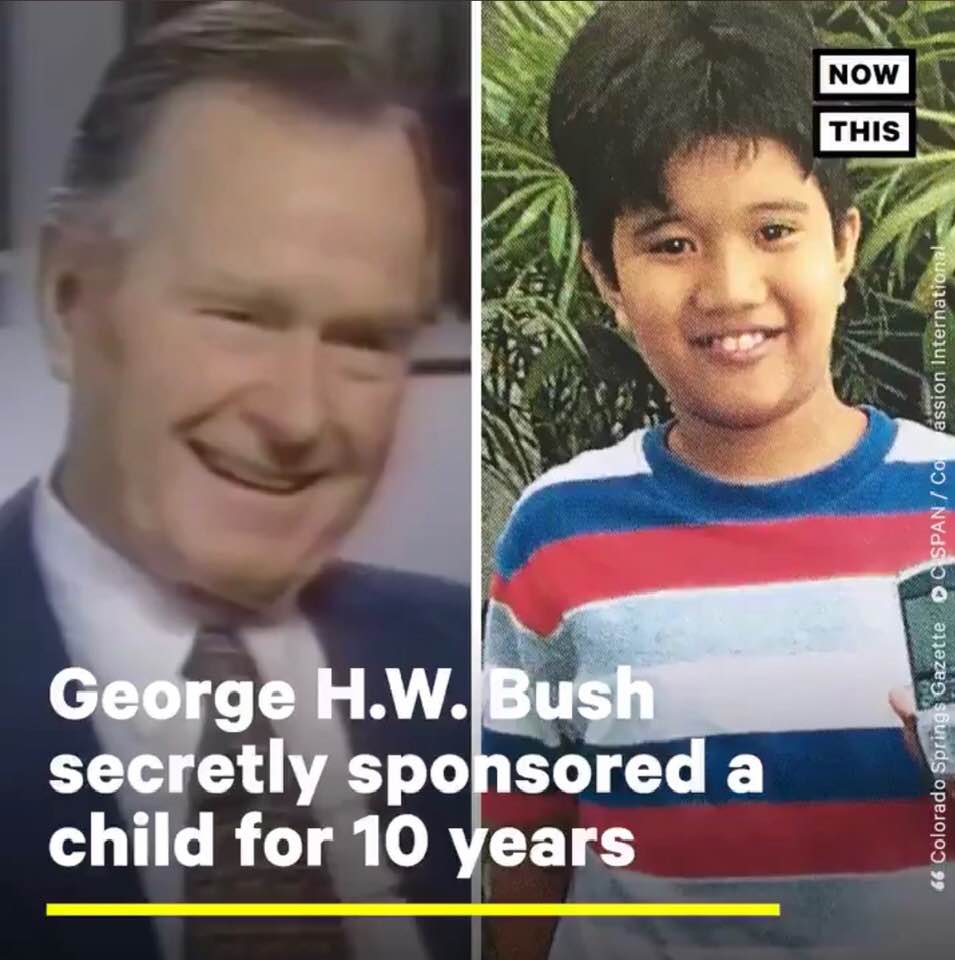 George H. W. Bush and the child he secretly sponsored