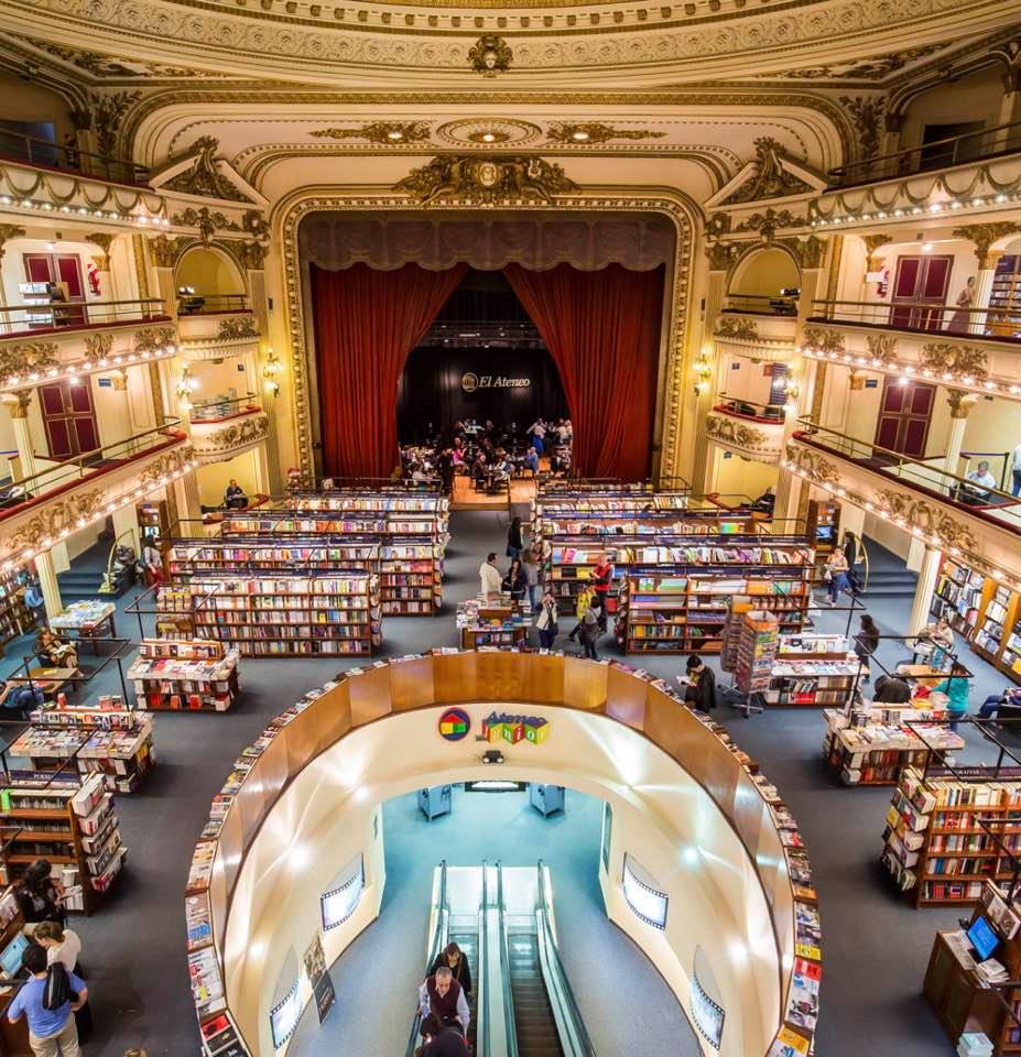 World's most-beautiful bookshop, located in Buenos Aires, Argentina