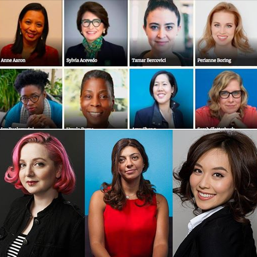 Some of the honorees on the Forbes list of America's Top 50 Women in Tech