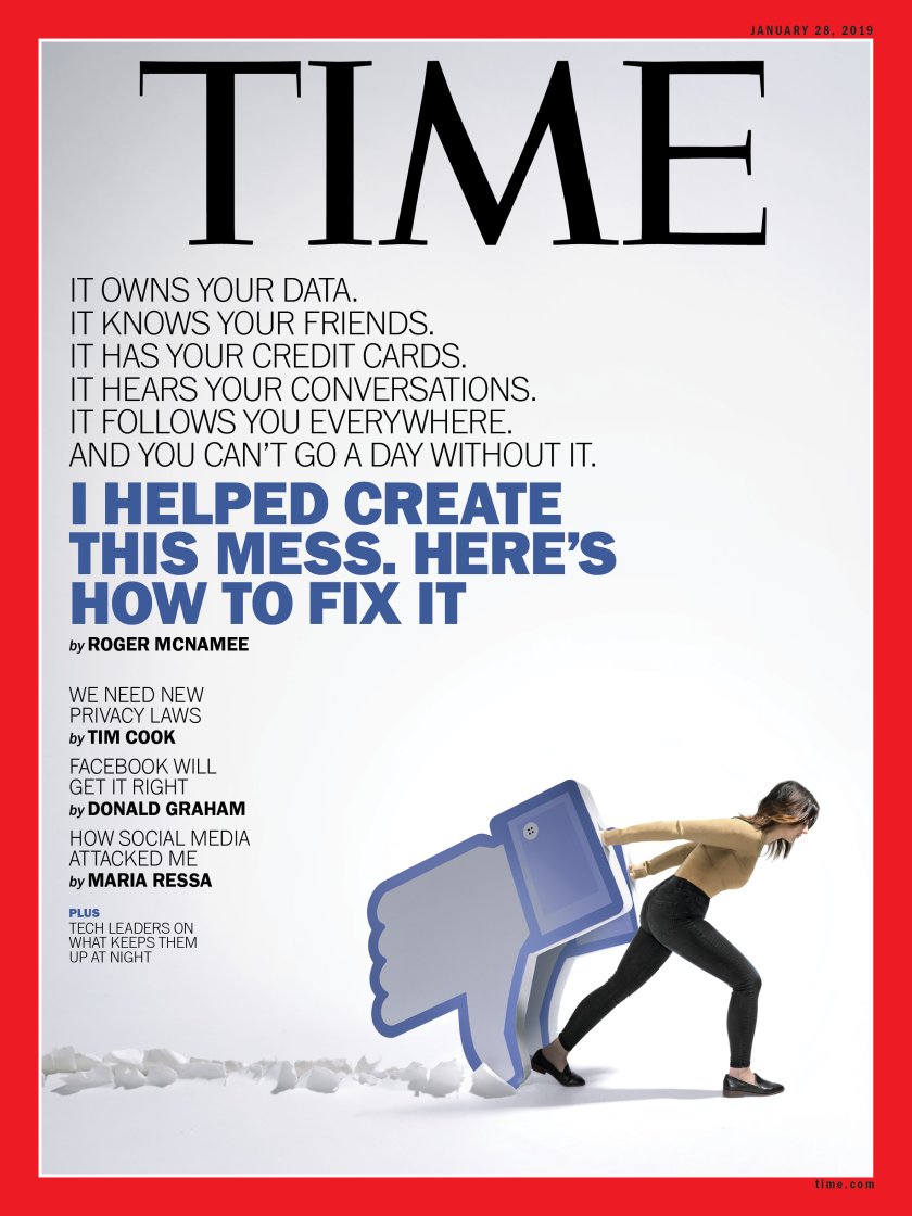 Cover image of Time magazine, issue of January 28, 2019