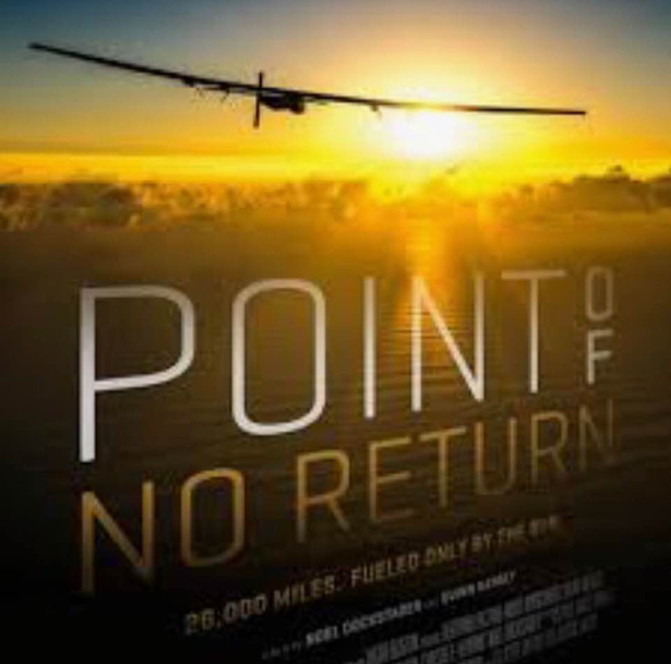 Images about the documentary 'The Point of No Return' about the first fully solar-powered flight around the world