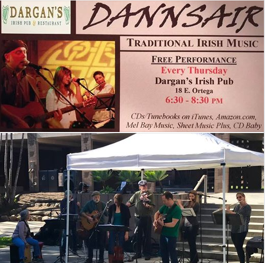 World Music Series: Dannsair performed Irish (dance) music in today's noon concert at UCSB's Music Bowl