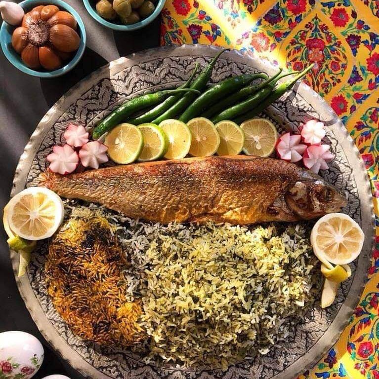 Herb-rice and fish is a staple of Norooz family gatherings among Iranians, at home and in diaspora