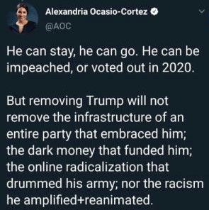 Alexandra Ocasio-Cortez's tweet about the Mueller report