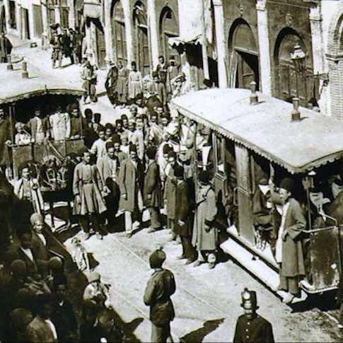 Photo showing Lalehzar Street in its early days